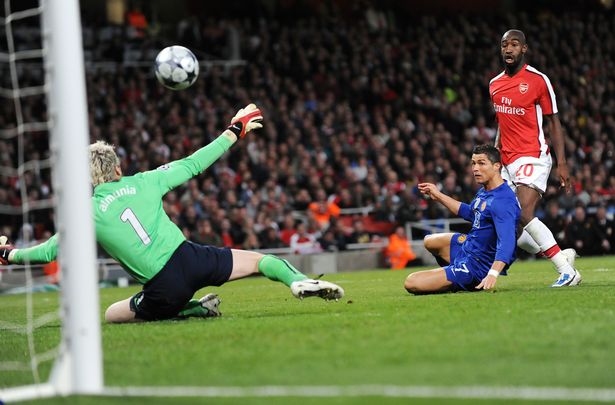 Arsenal contra el Manchester United, 2009